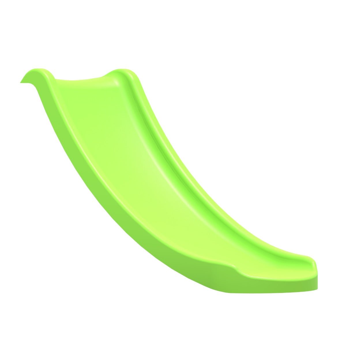 Rebo 4FT (120cm) Universal Children’s Plastic Garden Wave Slides - Light Green