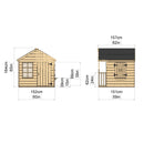 Rebo 5FT x 5FT Childrens Wooden Garden Playhouse - Raven