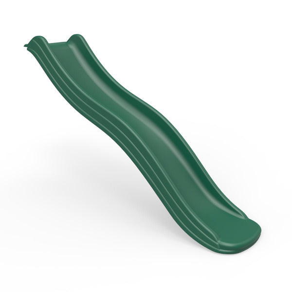 Rebo 6FT (175cm) Universal Children’s Plastic Garden Wave Slides - Dark Green