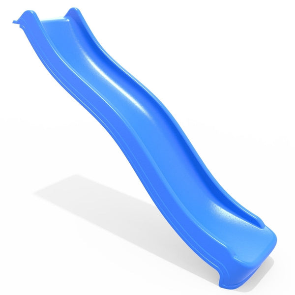 Rebo 8FT (220cm) Universal Children’s Plastic Garden Wave Slides - Blue