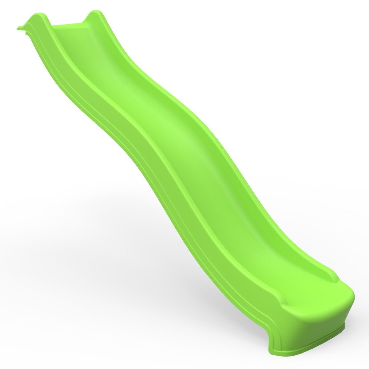 Rebo 8FT (220cm) Universal Children’s Plastic Garden Wave Slides - Light Green