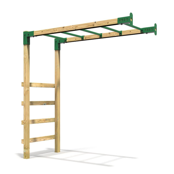 Rebo Adventure Playset Climbing Frame Monkey Bar Extension Kit - Green