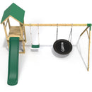 Rebo Adventure Wooden Climbing Frame, Swing Set and Slide - Fairweather