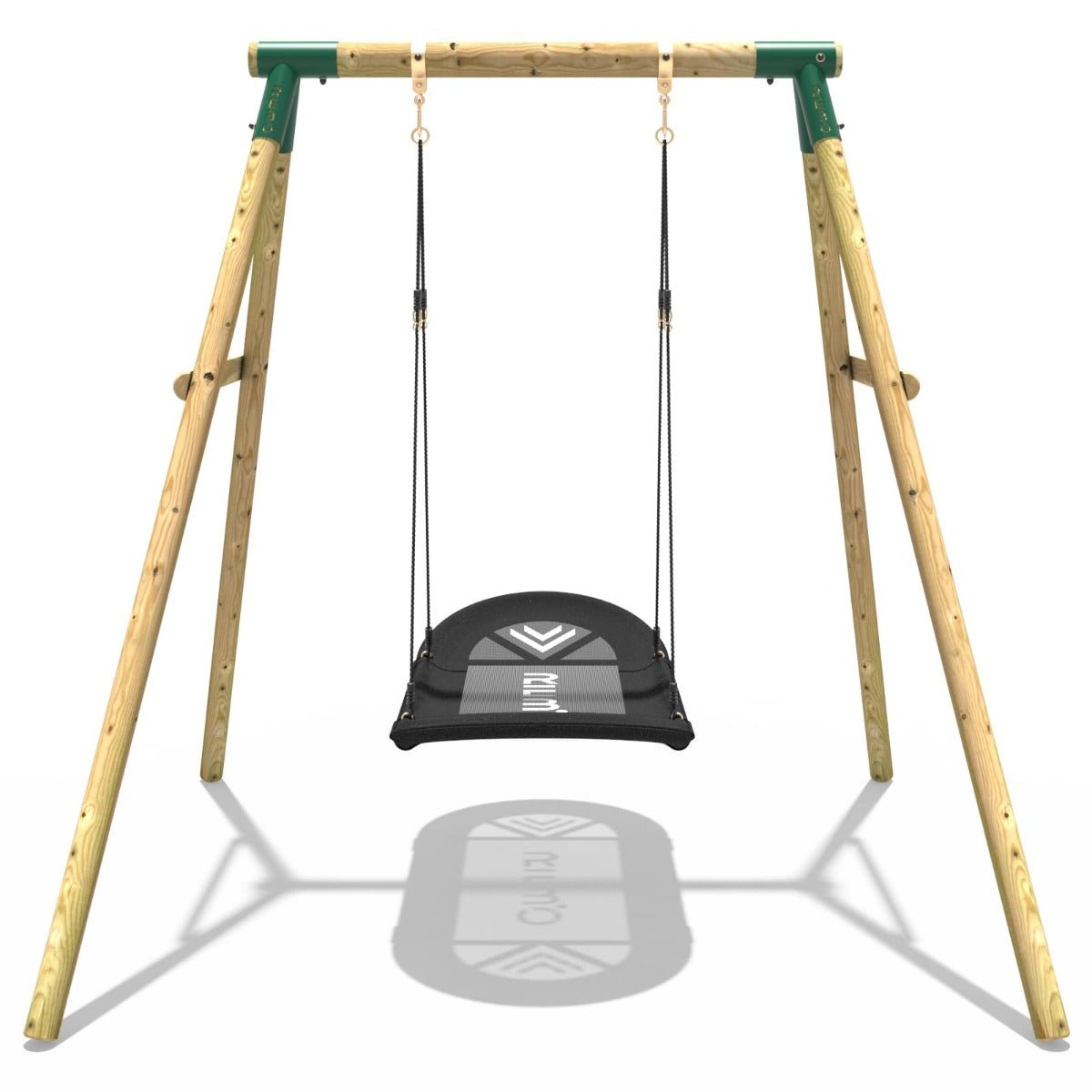 Rebo Boat Swing Seat Garden Swing Set - Single Boat