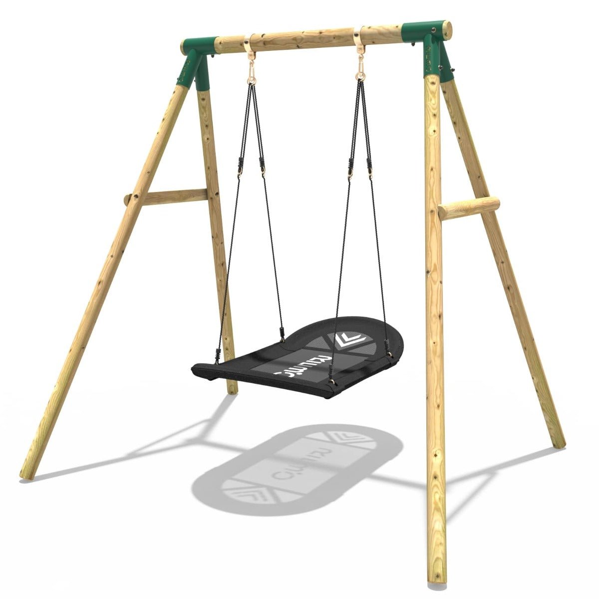 Rebo Boat Swing Seat Garden Swing Set - Single Boat