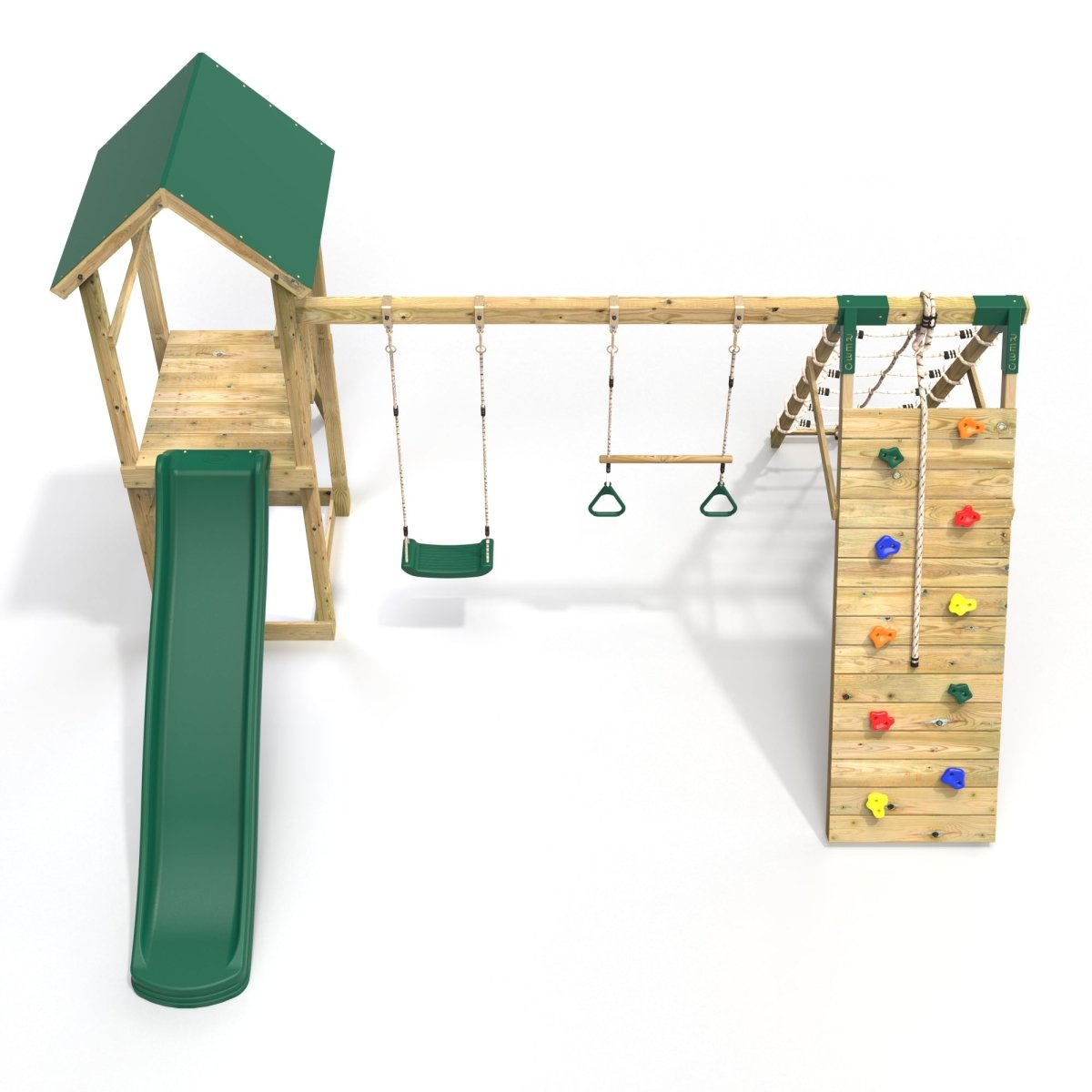 Rebo Challenge Jarvis Climbing Frame, Swings & Slide