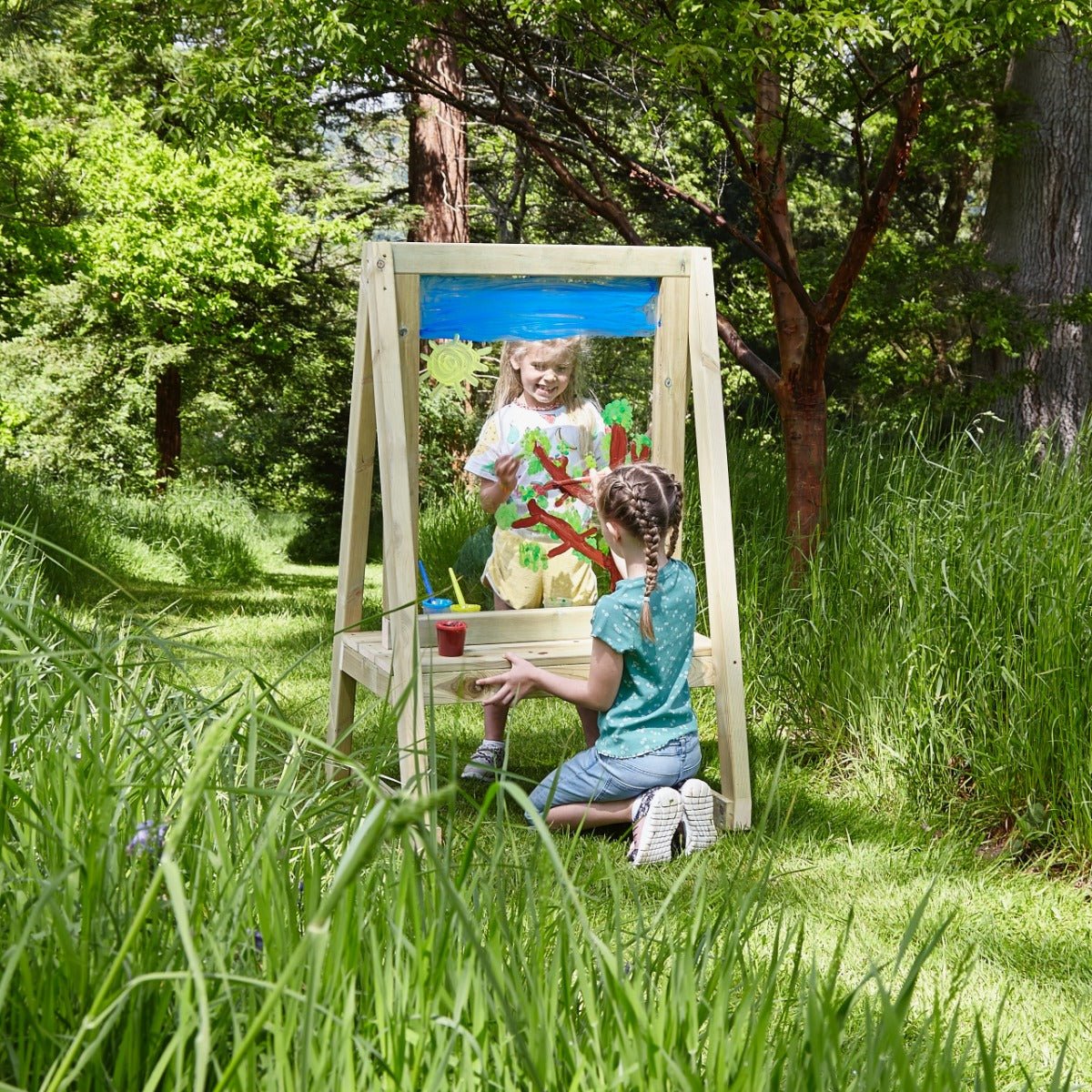 Rebo Double Sided Outdoor Wooden Easel