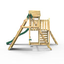 Rebo Extended Tower Wooden Climbing Frame with Swings & Slide - Bear