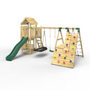 Rebo Extended Tower Wooden Climbing Frame with Swings & Slide - Montana