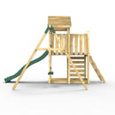 Rebo Extended Tower Wooden Climbing Frame with Swings & Slide - Rushmore