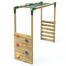 Rebo Extra-Long Monkey Bar Extension Kit for Round Wood Swing Frames - Green