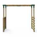 Rebo Extra-Long Monkey Bar Extension Kit for Round Wood Swing Frames - Green