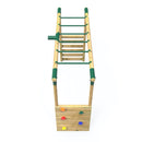 Rebo Extra-Long Monkey Bar Extension Kit for Round Wood Swing Frames - Green