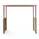 Rebo Extra-Long Monkey Bar Extension Kit for Round Wood Swing Frames - Pink