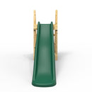 Rebo Free Standing Garden Wave Water Slide with Wooden Platform - 6Ft Slide Dark Green