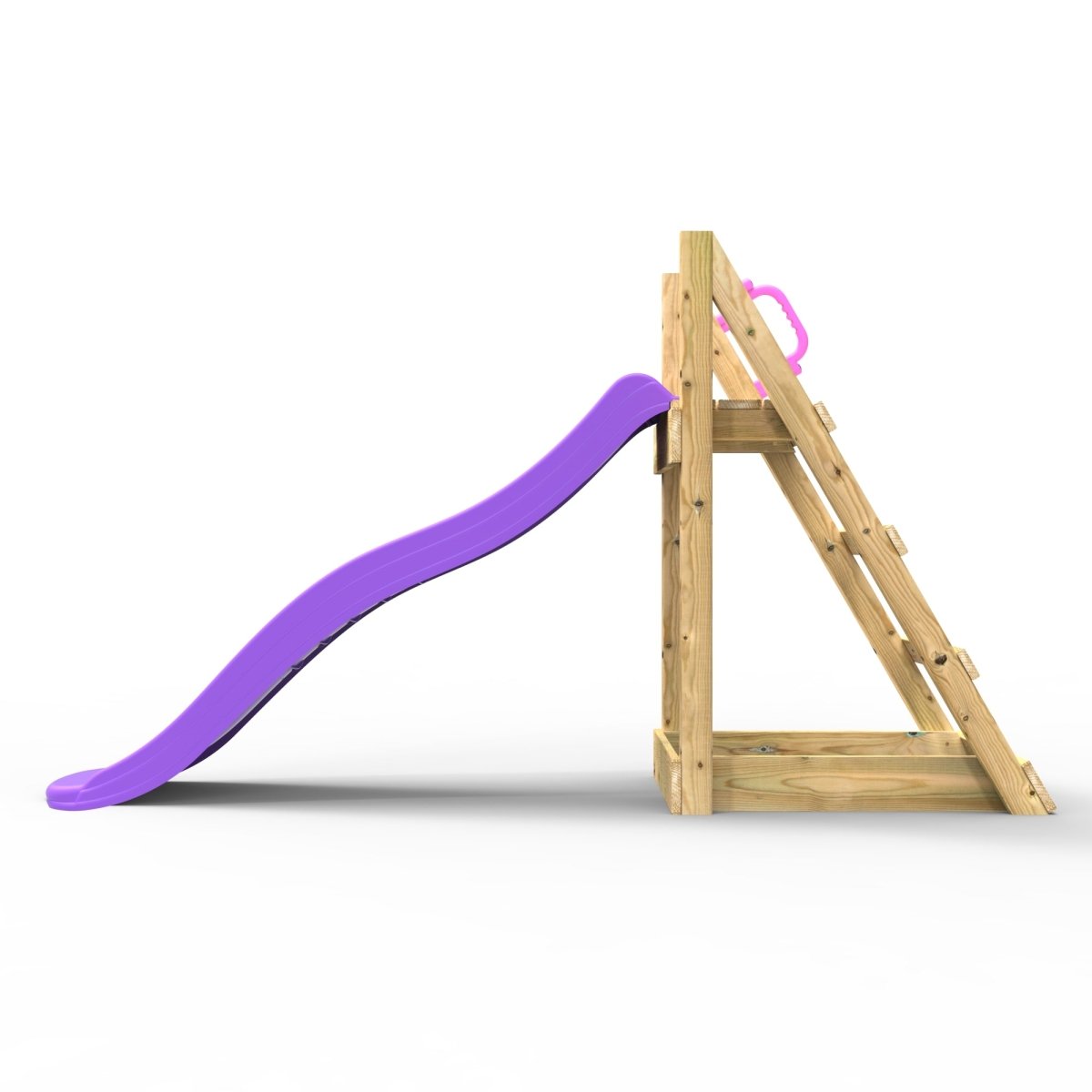 Rebo Free Standing Garden Wave Water Slide with Wooden Platform - 6ft slide Purple