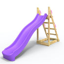 Rebo Free Standing Garden Wave Water Slide with Wooden Platform - 8FT Purple