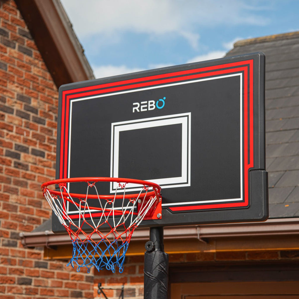 Retractable Hoop Rebo Portable Basketball Hoop with Adjustable Stand - Medium