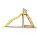 Rebo Garden Wave Free Standing Water Slide with Wooden Platform - 6Ft Slide Yellow