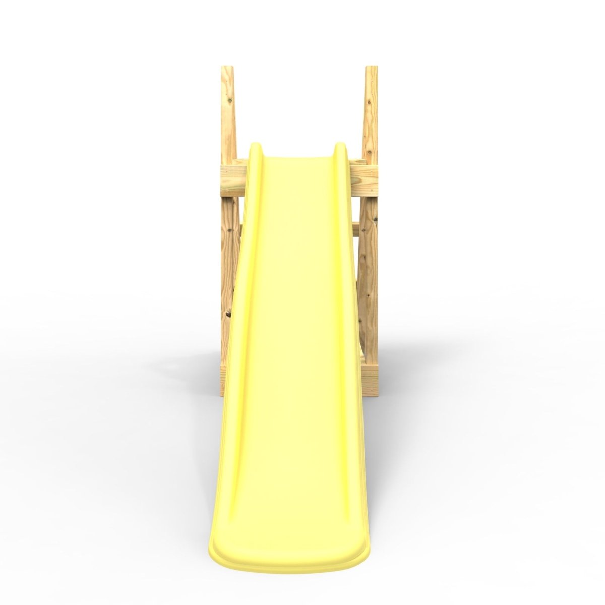 Rebo Garden Wave Free Standing Water Slide with Wooden Platform - 6Ft Slide Yellow
