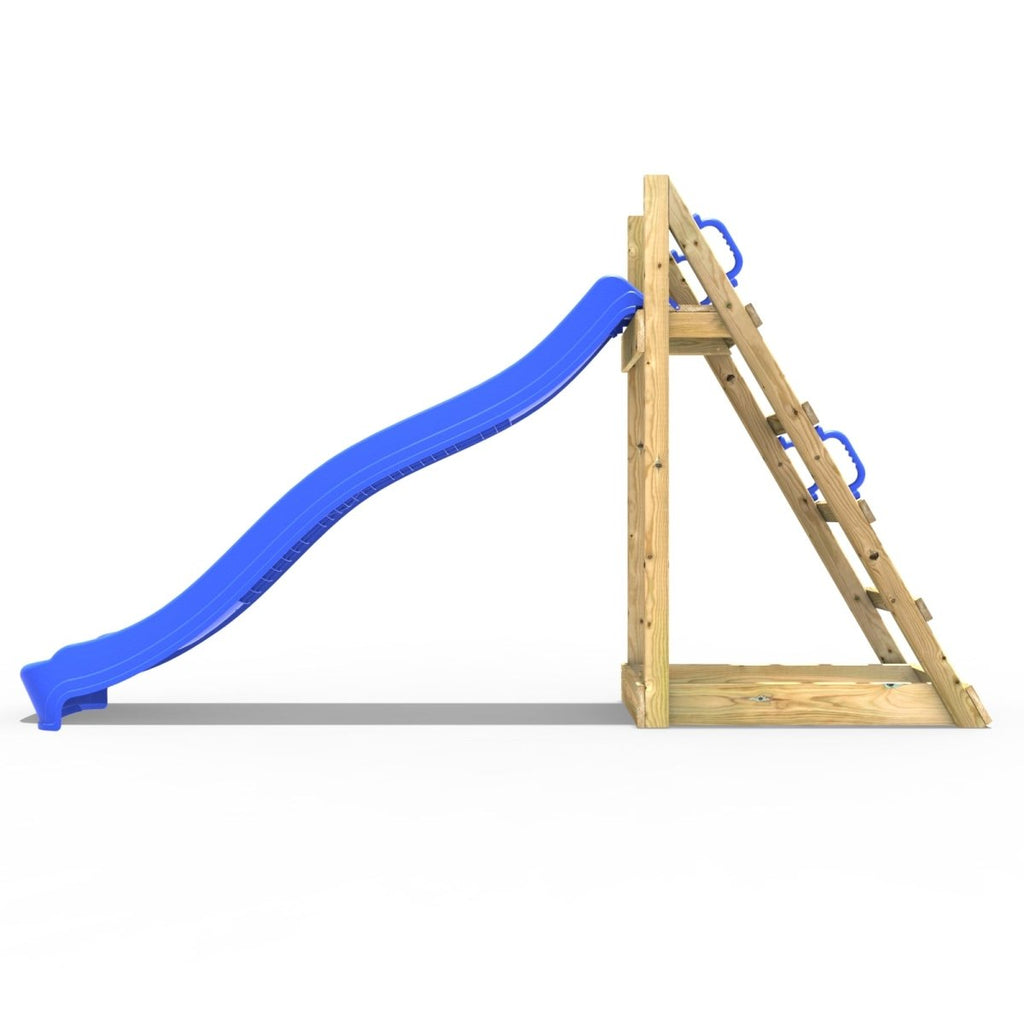 Rebo 8ft Blue Garden Wave Free Standing Water Slide & Platform