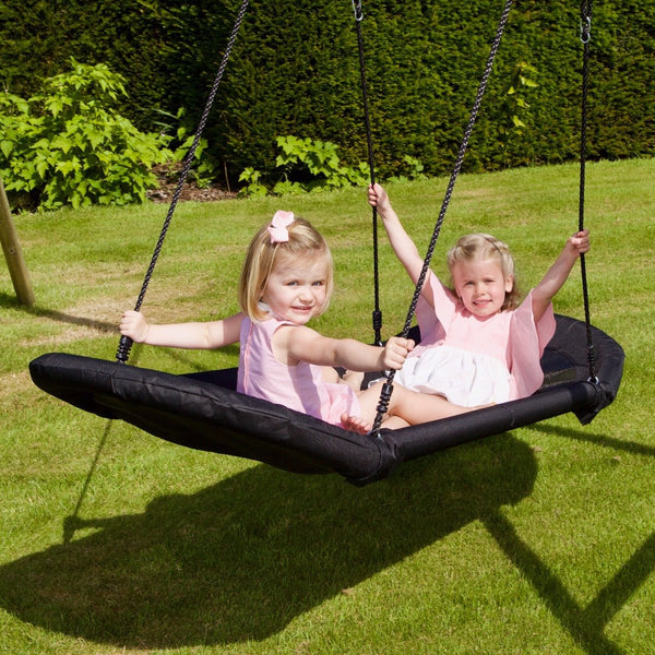 Rebo High Density Fabric Boat Style Swing Seat - Double Boat Swing Seat