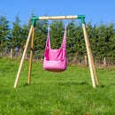 Rebo Kids Hanging Cocoon Pod Chair Hammock Swing Seat - Pink