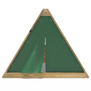 Rebo Mini Wooden Climbing Pyramid Adventure Playset + Den - Green