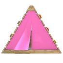 Rebo Mini Wooden Climbing Pyramid Adventure Playset - Pink