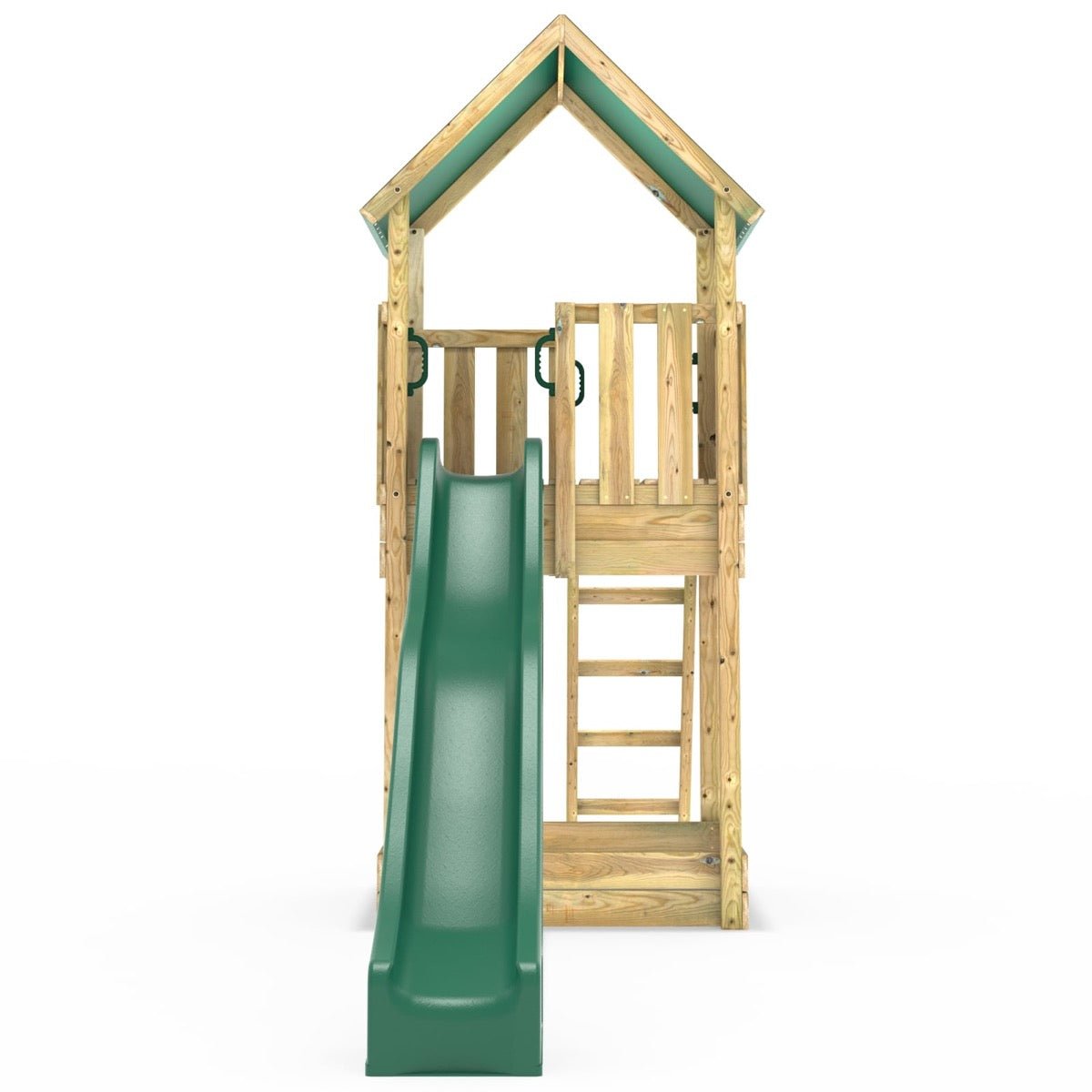 Rebo Climbing Frame Adventure Playset Tower with Canvas Roof