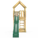 Rebo Modular Wooden Climbing Frame Adventure Playset - Tower with Wooden Roof