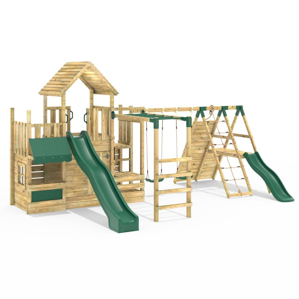 Rebo Modular Wooden Climbing Frame Playset M27
