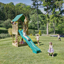 Rebo Modular Wooden Climbing Frame Playset - Swing, Climb & Slide Wychwood