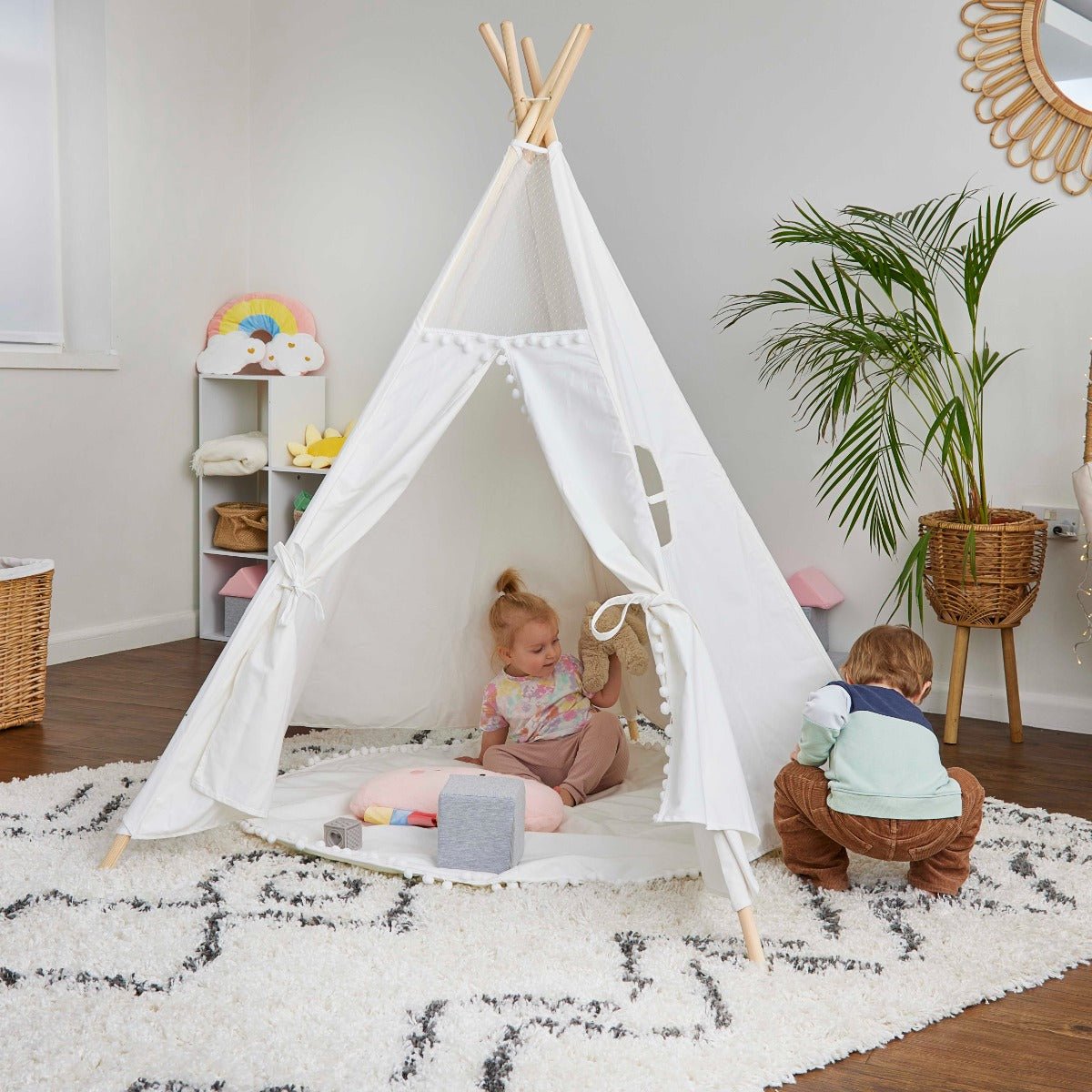 Rebo Montessori Pikler Style Teepee Play Tent