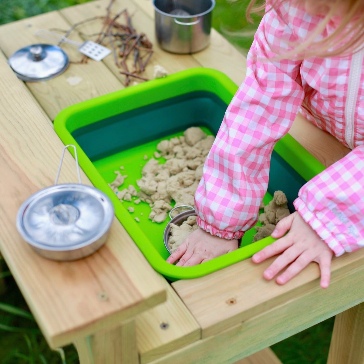 Rebo Muddy Mischief Children’s Outdoor Mud Kitchen Sand Pit - Thyme