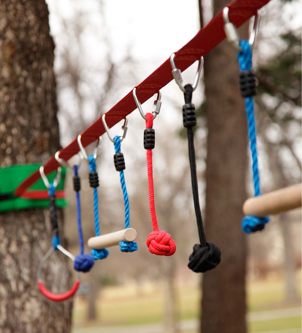 Rebo Ninja Line Garden Slackline Training Obstacle Course - 10FT Line