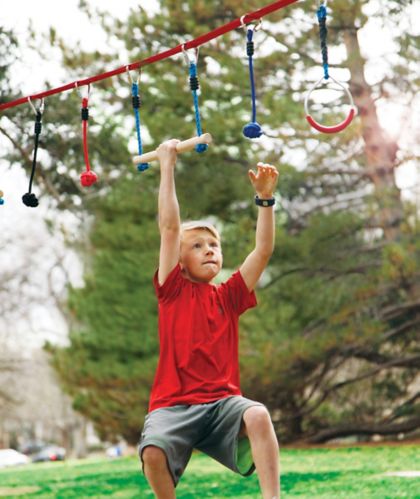 Rebo Ninja Line Garden Slackline Training Obstacle Course - 10FT Line