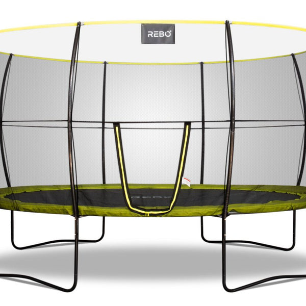 Oval Base 2 10 x 14FT Trampoline With Halo II Enclosure