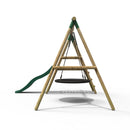 Rebo Rosetta Wooden Swing Set with Platform and Slide