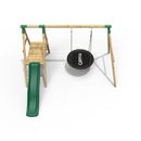 Rebo Rosetta Wooden Swing Set with Platform and Slide
