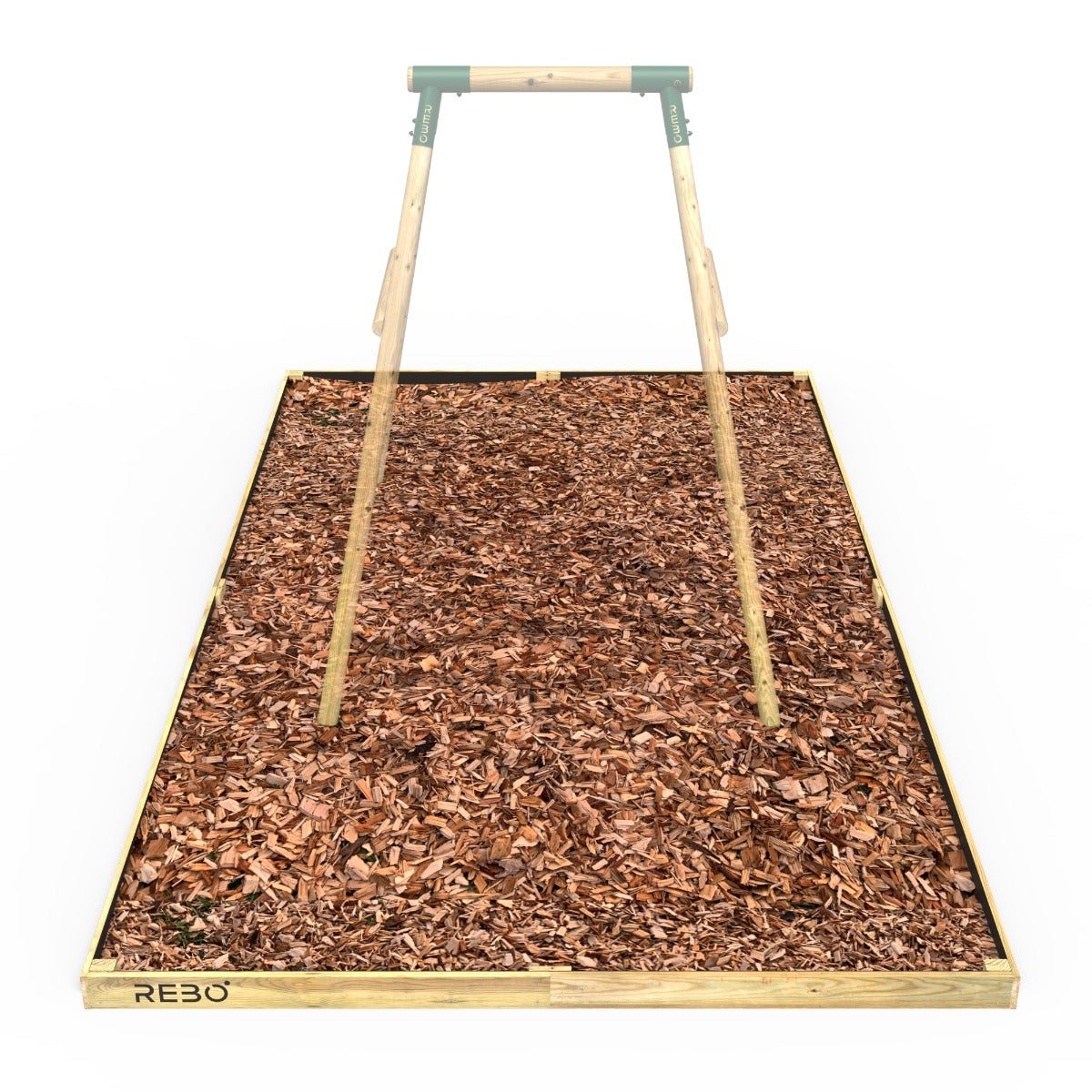 Rebo Safety Play Area Protective Bark Wood Chip Kit - 2.6M x 4M