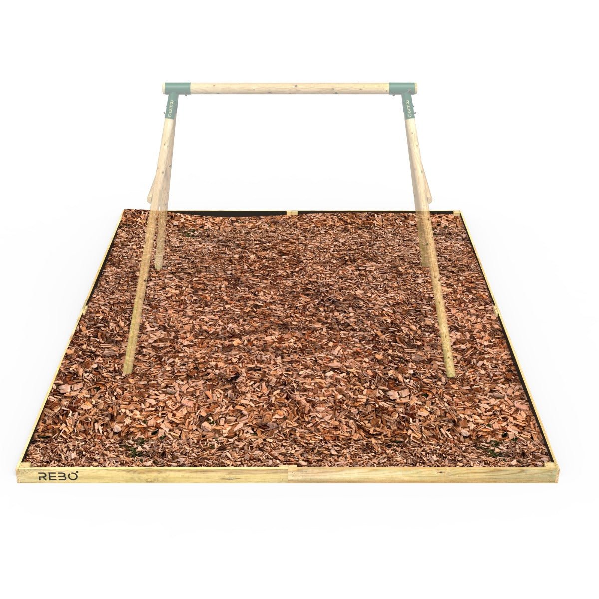 Rebo Safety Play Area Protective Bark Wood Chip Kit - 3.6M x 4M