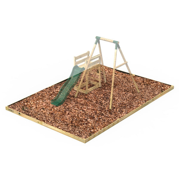 Rebo Safety Play Area Protective Bark Wood Chip Kit - 3.6M x 5.1M