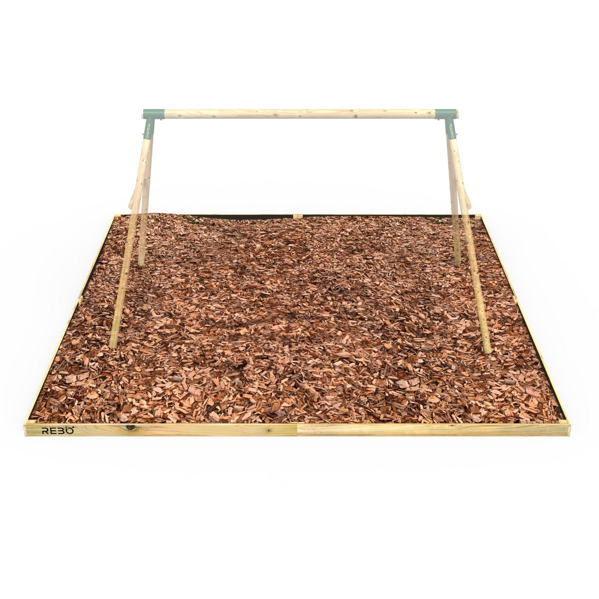 Rebo Safety Play Area Protective Bark Wood Chip Kit - 4.5M x 4M