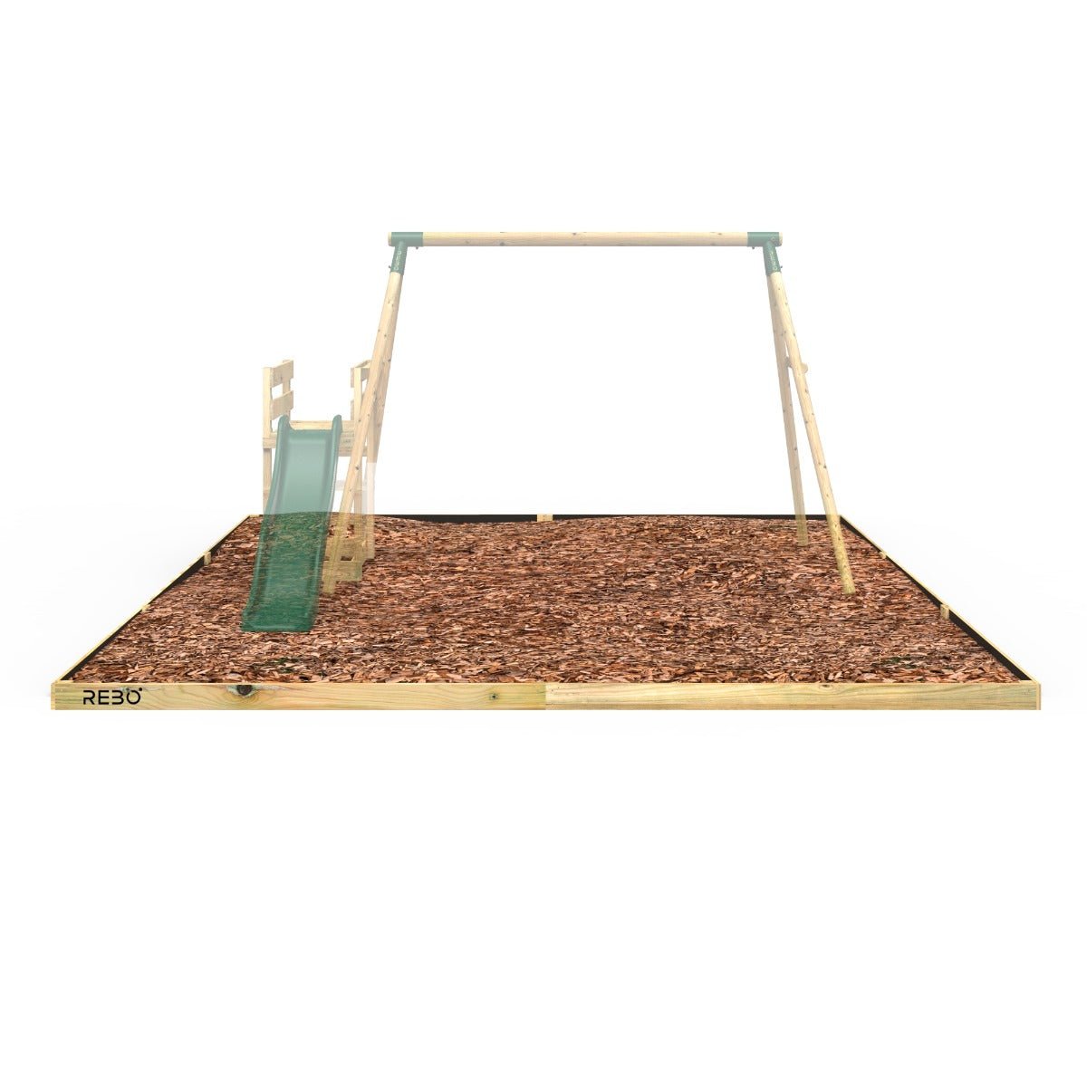 Rebo Safety Play Area Protective Bark Wood Chip Kit - 4.5M x 5.1M