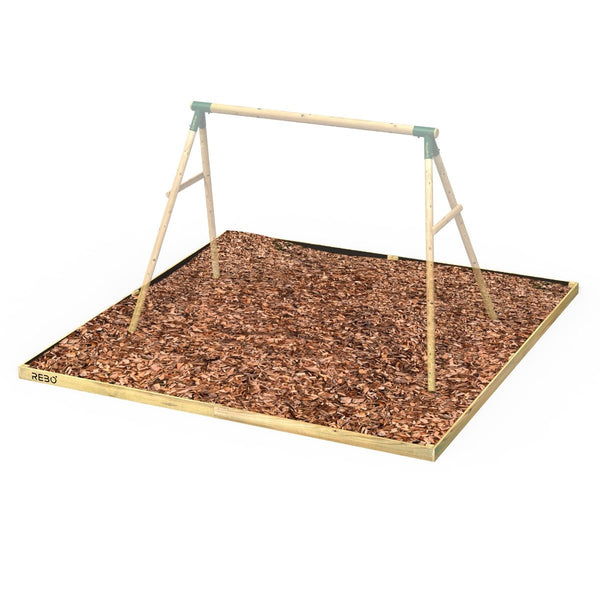 Rebo Safety Play Area Protective Bark Wood Chip Kit - 4M x 4M