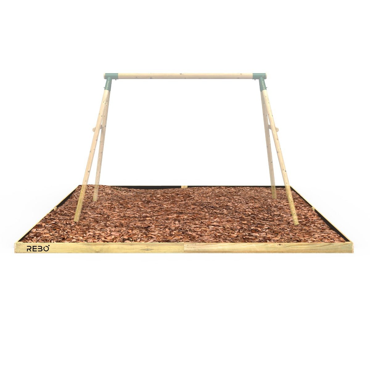 Rebo Safety Play Area Protective Bark Wood Chip Kit - 4M x 4M