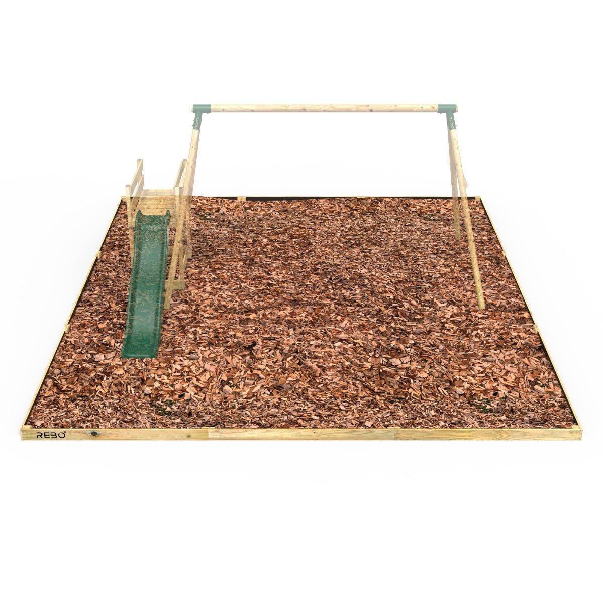 Rebo Safety Play Area Protective Bark Wood Chip Kit - 5.1M x 5.1M