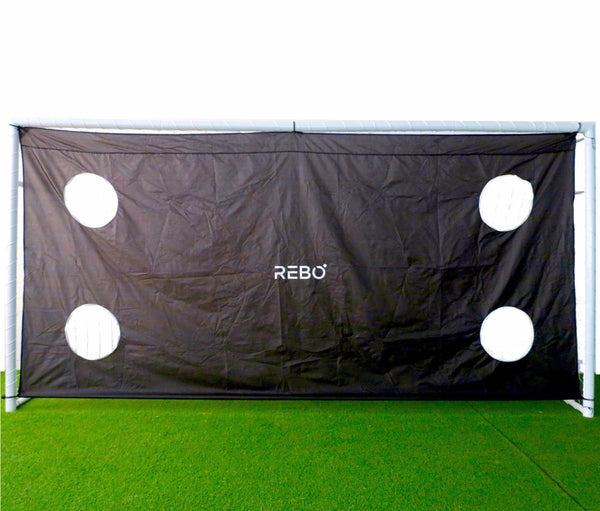 Rebo Steel Football Goal Target Sheet - 12 x 6FT Target