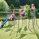 Rebo Steel Series Metal Swing Maximum Play Set - Standard Swings Green